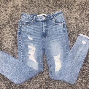 Size 9 distressed jeans